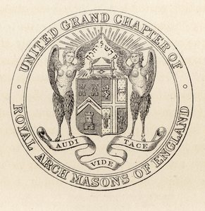 Siegel des United Grand Chapter of Royal Arch Masons of England, 1817, aus 