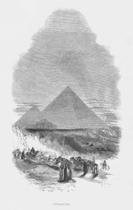 Sieben Weltwunder der Antike: Pyramiden (Stich) von English School