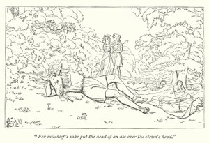 Ein Sommernachtstraum; Oberon befreit Titania vom Zauber (Stich)