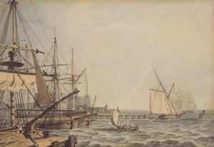 Schiffe vor der Mündung des Flusses Hull