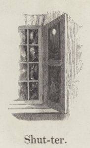 Fensterladen (Gravur) von English School