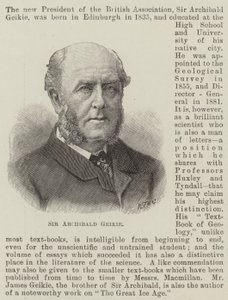 Sir Archibald Geikie