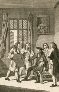 Sir Christopher Wren präsentiert König Karl II. seinen Plan zum Wiederaufbau Londons von English School