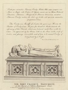Denkmal von Sir John Crosby von English School
