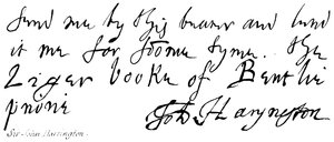 Sir John Harrington von English School