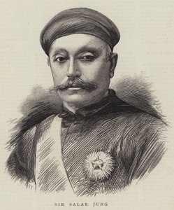 Sir Salar Jung (Gravur) von English School