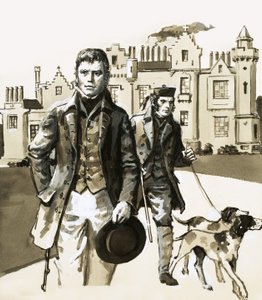 Sir Walter Scott spaziert mit Tom Purdie von English School