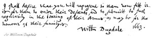 Sir William Dugdale von English School