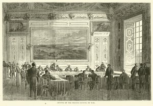 Sitzung des französischen Kriegsrats, Januar 1871 von English School