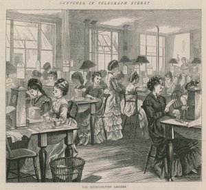 Skizzen in der Telegraph Street - Die Metropolitan-Galerie von English School
