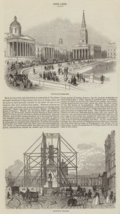Skizzen vom Trafalgar Square (Gravur) von English School