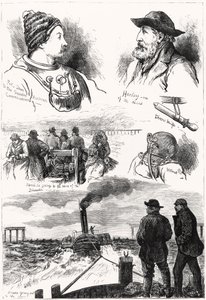 Skizzen der Tay-Brücken-Katastrophe