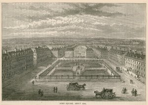 Soho Square um 1700 von English School