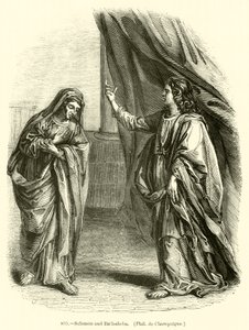 Salomo und Bathseba, Philippe de Champaigne von English School