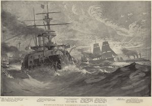 Einige russische Kriegsschiffe