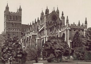 Südostansicht, Kathedrale von Exeter von English School