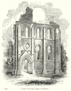 Südliches Querschiff, Elgin-Kathedrale von English School