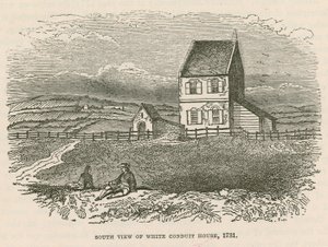 Südansicht des White Conduit House, Islington, London von English School