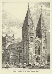 Southwell Kathedrale, von Nordwesten von English School