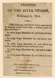 Souvenir der Frostmesse von 1814 von English School