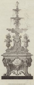 Prächtiger Silberbrunnen für den Pascha von Ägypten (Stich) von English School
