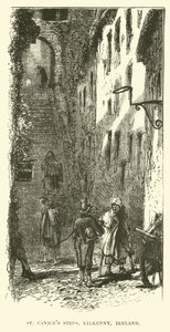 St Canices Stufen, Kilkenny, Irland von English School