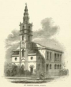 St. Clement Danes, Strand (Gravur)