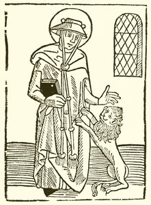 St. Hieronymus und sein Löwe von English School