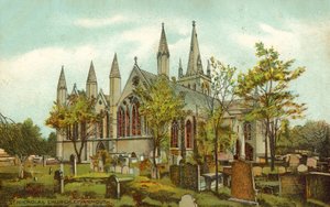 St. Nicholas Kirche, Great Yarmouth (Farblithographie)