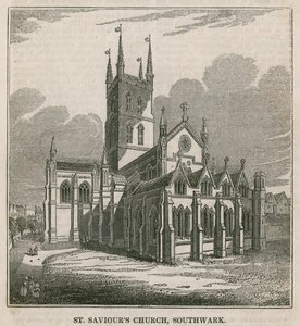 St. Saviours Kirche, Southwark, Surrey von English School