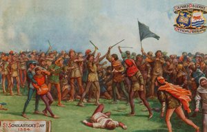 St. Scholasticas Tag, 1354 von English School