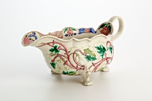Staffordshire Saucenboot, ca. 1760