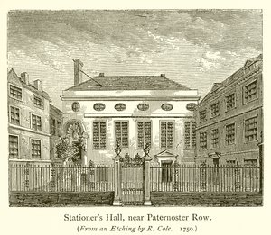 Stationers Hall, nahe Paternoster Row von English School