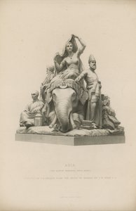 Statue, die Asien darstellt, die das Albert Memorial schmückt