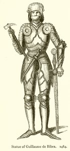 Statue von Guillaume de Bibra. 1484 von English School
