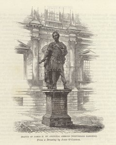 Statue von James II. von Grinling Gibbons von English School
