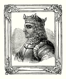 Stephan wurde 1104 geboren, 1135 gekrönt und starb 1154 (Gravur) von English School