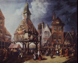 Stratford-on-Avon, Shakespeare-Jubiläum 1769 am High Cross von English School
