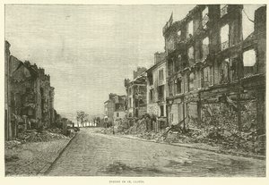 Straße in St. Cloud, November 1870 von English School