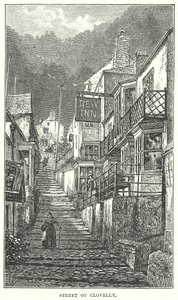 Straße von Clovelly von English School