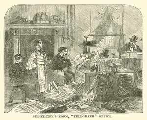 Redaktionsraum, Telegraphenbüro