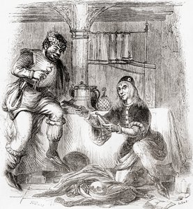 Sumpnour und Pardoner, aus Old England: Ein Bildmuseum, veröffentlicht 1847