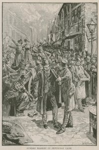 Sonntagsmarkt in der Petticoat Lane von English School