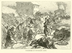 Kapitulation von Bourbakis Armee, Januar 1871 von English School