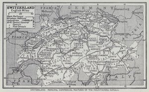 Schweiz, Hauptwirtschaftliche Merkmale der Bergrepublik von English School
