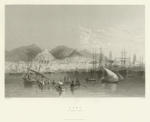 Syra, eine griechische Insel, 1837 von English School
