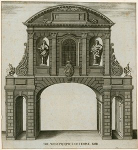 Temple Bar, London, Die Westansicht