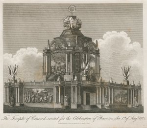 Tempel der Eintracht, errichtet für den Frieden von 1814