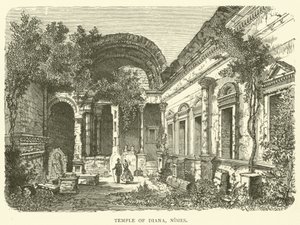 Tempel der Diana, Nimes (Gravur) von English School