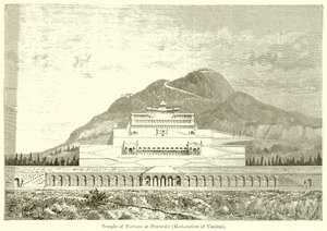 Tempel des Glücks in Praeneste (Restaurierung von Canina) von English School